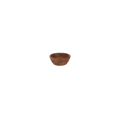 04787 Chef Inox Serve Natural Acacia Round Deep Dip Bowl 130x50mm