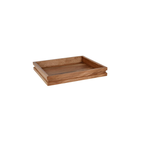 04793 Chef Inox Serve Natural Acacia Display Tray GN 2/3 325x354x50mm