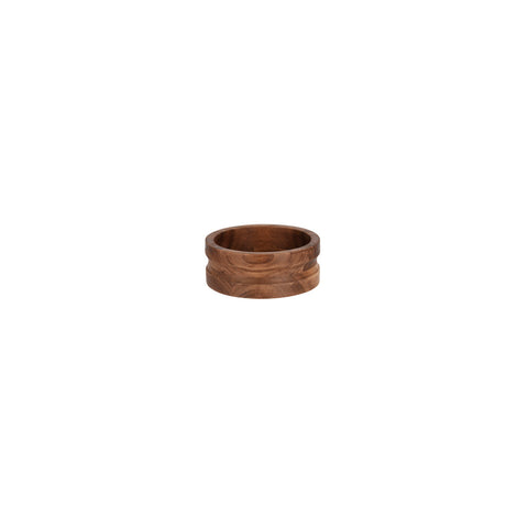 04797 Chef Inox Serve Natural Acacia Round Bowl w/ Straight Sides 160x60mm
