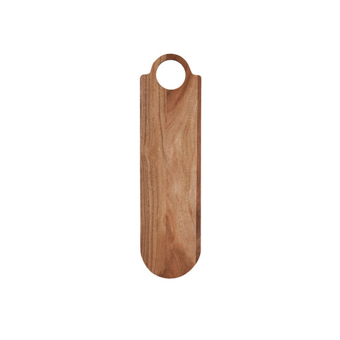 04966 Chef Inox Serve Natural Acacia Oval Board w/ Loop Handle 560x150x15mm