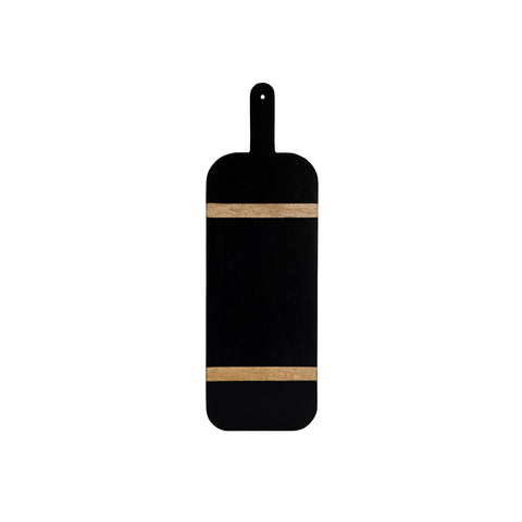 04974 Chef Inox Serve Black Acacia Paddle Board w/ Acacia Inlay 560x180x15mm