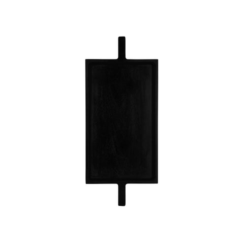 04981 Chef Inox Serve Black Acacia Paddle Board w/ Two Handles 580x254x25mm