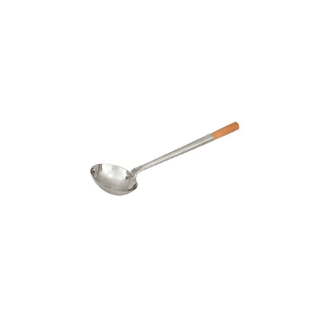 21023 Chinese Cooking Utensils Ladle w/ Wood Handle 140x140mm