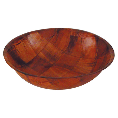 41418 Serving Bowls Woven Wood Salad Bowl 450mm