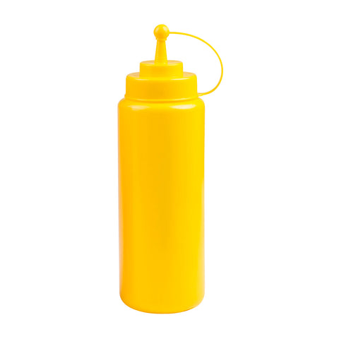 45132-Y Squeeze Bottles Yellow Squeeze Bottle w/ Cap 1000ml