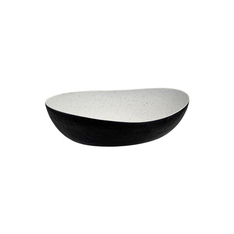 466534-BK Cheforward Emerge Emerge Oval Bowl Stone Natural / Black 270x348mm / 3.8Lt