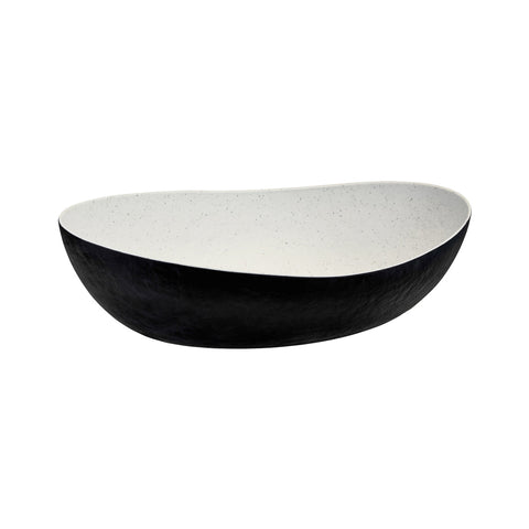 466545-BK Cheforward Emerge Emerge Oval Bowl Stone Natural / Black 345x450mm / 8.25Lt