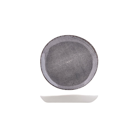 469001-GY Fortessa Melamine Bubbly Round Coupe Plate Grey 200mm