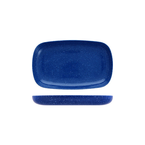 469111-BL Fortessa Melamine Camp Rectangular Coupe Plate Blue 278x172mm