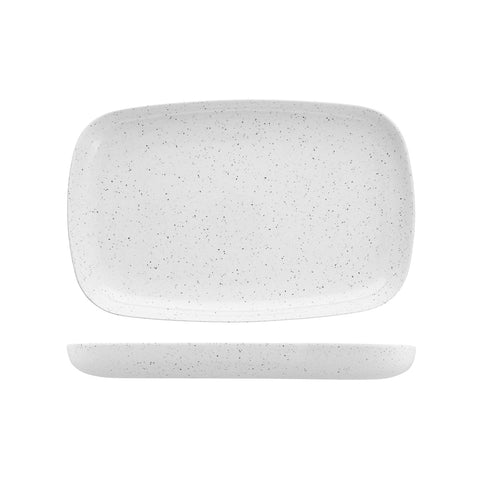 469114-W Fortessa Melamine Camp Rectangular Coupe Plate White 360x233mm