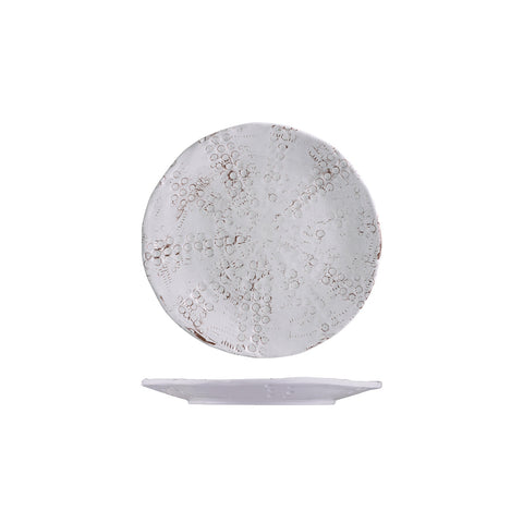 469209-W Fortessa Melamine Sanibel Round Coupe Plate White 229mm