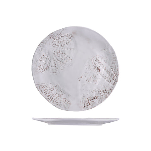 469211-W Fortessa Melamine Sanibel Round Coupe Plate White 279mm