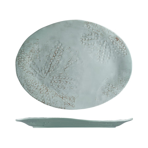 469225-MG Fortessa Melamine Sanibel Oval Platter Mint Green 381x305mm