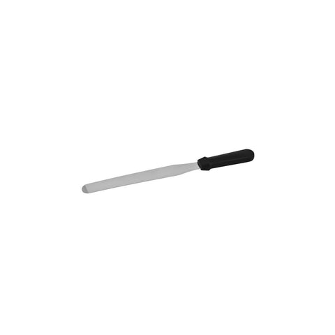 51388 Spatulas & Palette Knives Straight Spatula / Palette Knife Black Plastic Handle 200mm