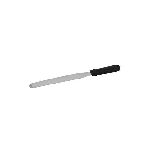 51392 Spatulas & Palette Knives Straight Spatula / Palette Knife Black Plastic Handle 300mm