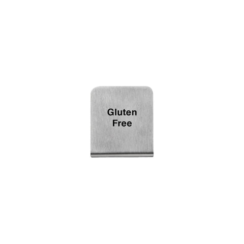 57700-42 Buffet Signs Stainless Steel Gluten Free Sign 50x40mm