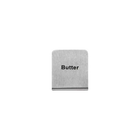 57700-8 Buffet Signs Stainless Steel Butter Sign 50x40mm