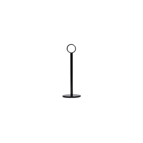 70271-BK Table Number Stand Ring Clip Table Number Stand Ring Clip Heavy Base Black 70x200mm