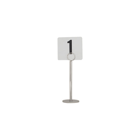 70271 Table Number Stand Ring Clip Table Number Stand Ring Clip Heavy Base 70x200mm