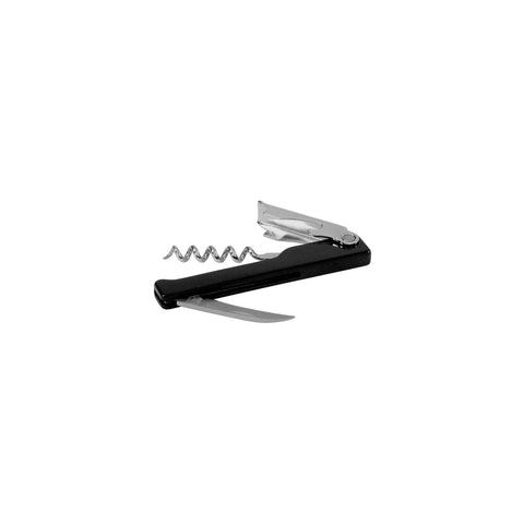 71028-BK Bottle Openers Waiters Friend Serrated Blade Stainless Steel / Black Plastic