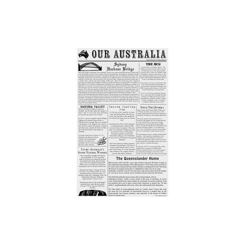 74202 Moda Greaseproof Paper Newsprint 190x310mm