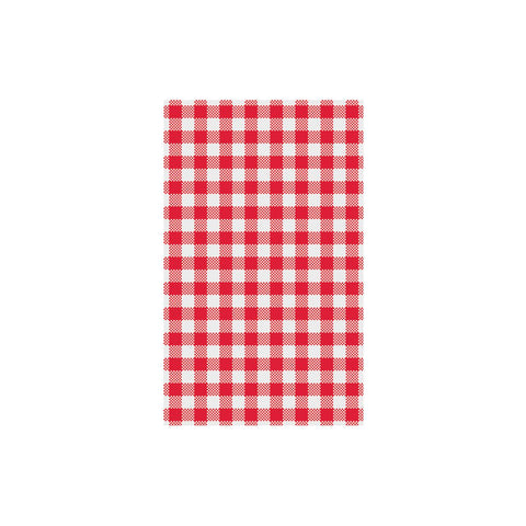 74204 Moda Greaseproof Paper Red Gingham 190x310mm
