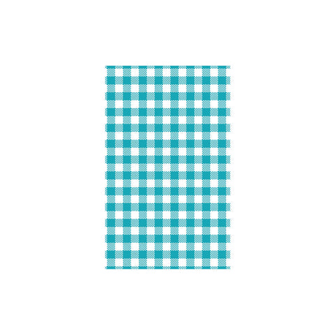 74212 Moda Greaseproof Paper Teal Gingham 190x310mm