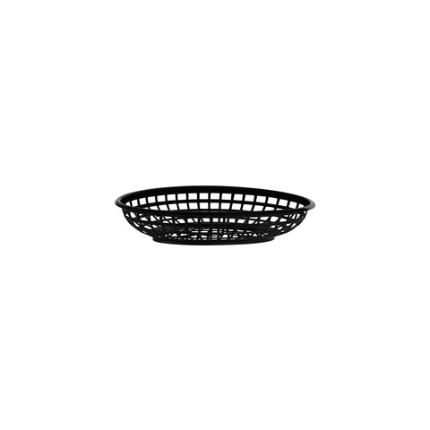 78702 Chef Inox Coney Island Oval Basket Black Plastic 235x150x47mm