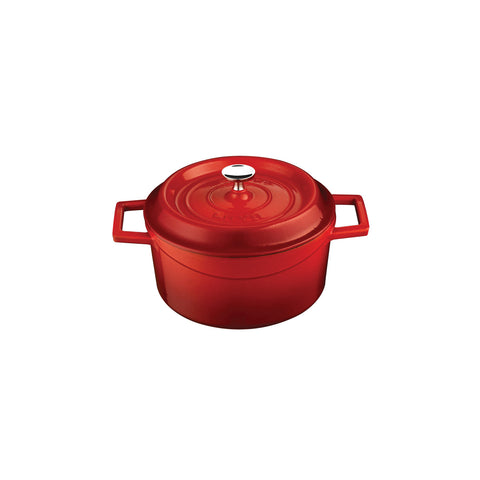 799020-R Round Casserole Round Casserole Red Cast Iron 100x200mm / 2.6Lt