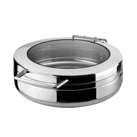 8310023 Athena Prince Induction Chafer Prince Round Induction Chafer Large - Glass Lid 470x560x150mm