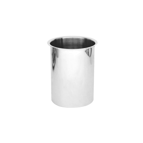 84301 Round Stainless Steel Canisters & Covers Round Canister 120x153mm / 1.1Lt CH May Catering Supplies