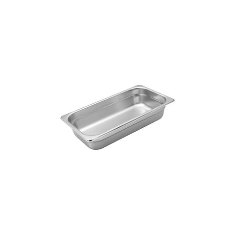 885304 Stainless Steel Steam Pans 1/3 Size Stainless Steel Anti-Jam Pan 325x175x100mm / 4.3Lt