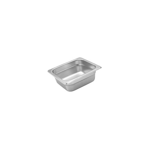 885604 Stainless Steel Steam Pans 1/6 Size Stainless Steel Anti-Jam Pan 176x162x100mm / 1.9Lt 
