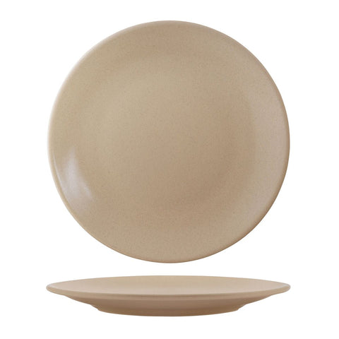 90167 Zuma Sand Dinnerware Collection Round Coupe Plate 285mm
