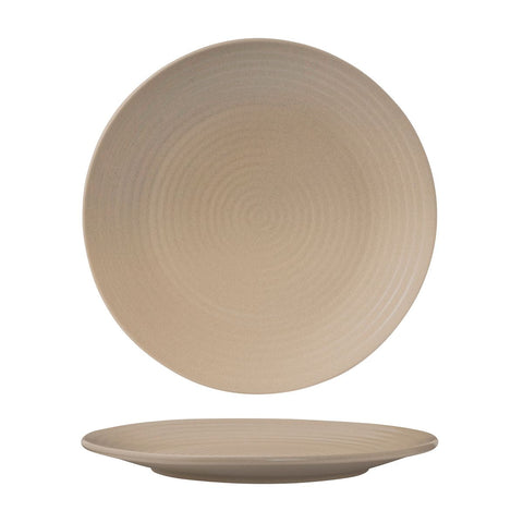 90171 Zuma Bluestone Dinnerware Collection Round Ribbed Coupe Plate 265mm