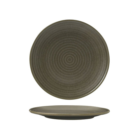 90370 Zuma Bluestone Dinnerware Collection Round Ribbed Coupe Plate 210mm