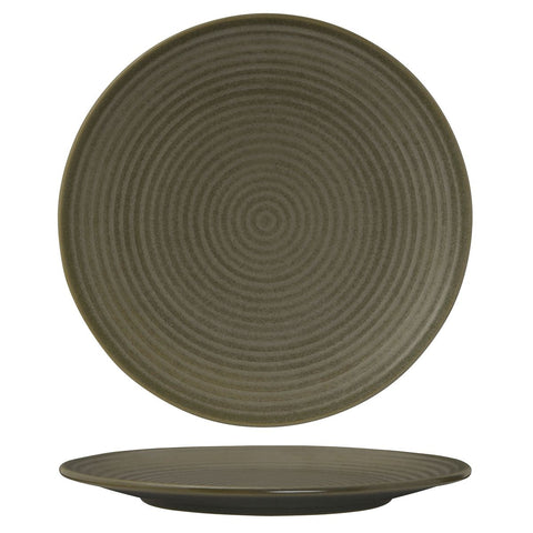 90373 Zuma Bluestone Dinnerware Collection Round Ribbed Coupe Plate 310mm