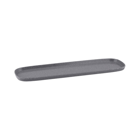 916681-GY Ryner Melamine Stone Grey Rectangular Gastronorm Dishes 2/4 Size Rectangular Dish 530x162x20mm CH May Catering Supplies