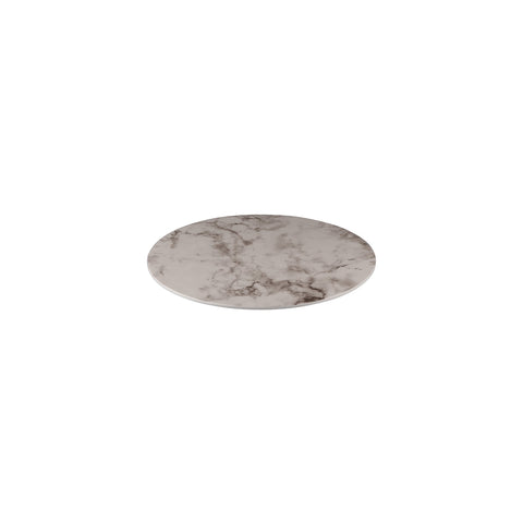 91778 Ryner Melamine Display Serve White Marble Round Platter 330mm 