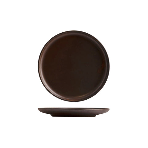 926608 Moda Porcelain Rust Dinnerware Collection Rust Round Plate 200mm