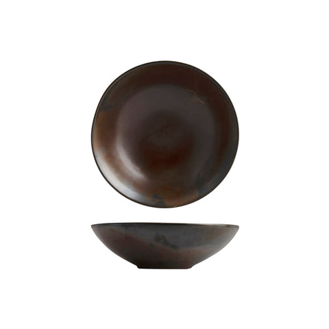 926679 Moda Porcelain Rust Dinnerware Collection Rust Round Deep Bowl 230mm