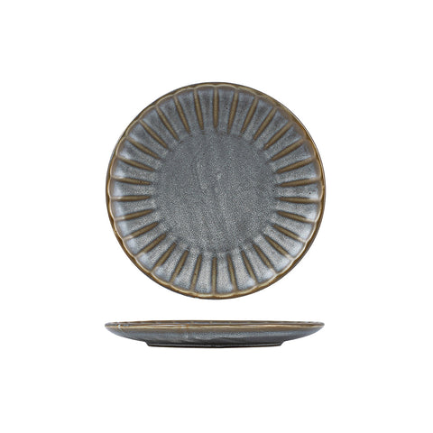 927071 Moda Porcelain Chic Scalloped Dinnerware Collection Chic Scalloped Share Bowl 200mm/930ml