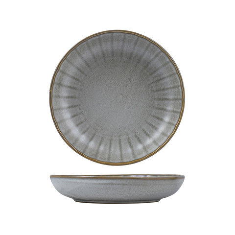 927072 Moda Porcelain Chic Scalloped Dinnerware Collection Chic Scalloped Share Bowl 230mm/1150ml