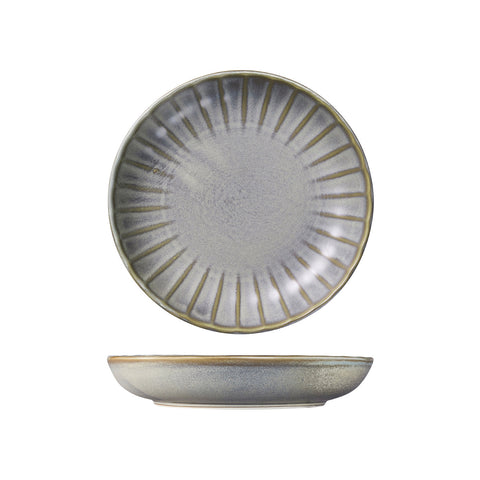 927073 Moda Porcelain Chic Scalloped Share Bowl 260mm/1300ml CH May Catering Supplies