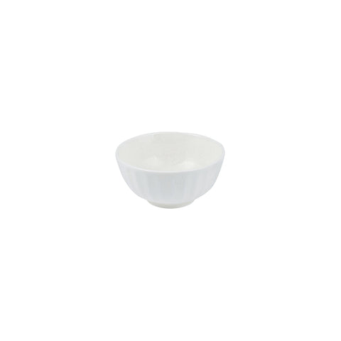 927277 Moda Porcelain Snow Scalloped Round Bowl 140mm/490ml CH May Catering Supplies