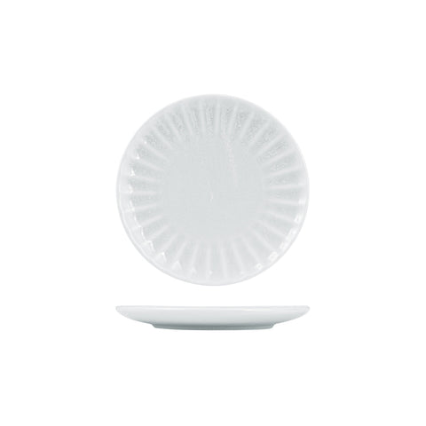 927361 Moda Porcelain Willow Scalloped Round Plate 205mm CH May Catering Supplies