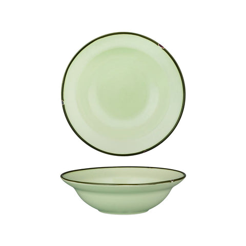 94128-GG Luzerne TinTin Green Green Dinnerware Collection TinTin Green Green Round Deep Plate / Bowl 220mm/580ml