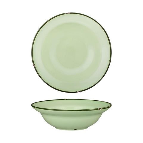 94129-GG Luzerne TinTin Green Green Dinnerware Collection TinTin Green Green Round Deep Plate / Bowl 240mm/830ml