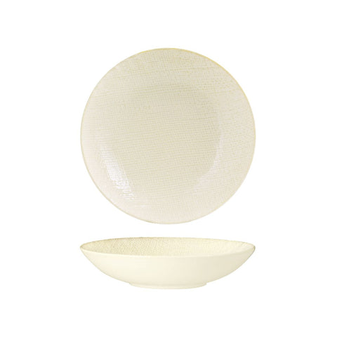94552-RW Luzerne Linen Reactive White Dinnerware Collection Linen Reactive White Round Share Bowl 200mm/700ml
