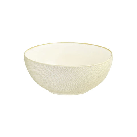 94563-RW Luzerne Linen Reactive White Dinnerware Collection Linen Reactive White Round Bowl 185mm/1400ml
